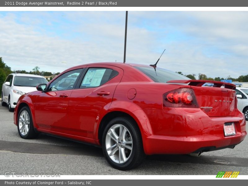 Redline 2 Pearl / Black/Red 2011 Dodge Avenger Mainstreet