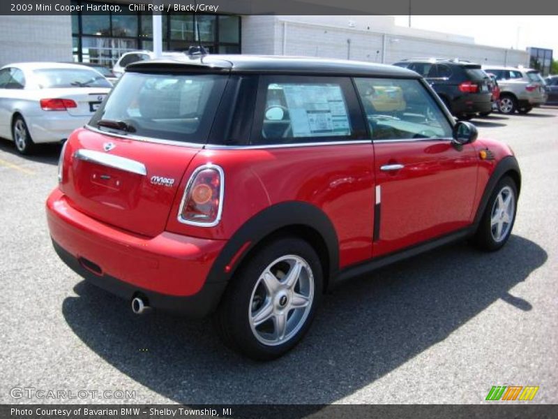 Chili Red / Black/Grey 2009 Mini Cooper Hardtop