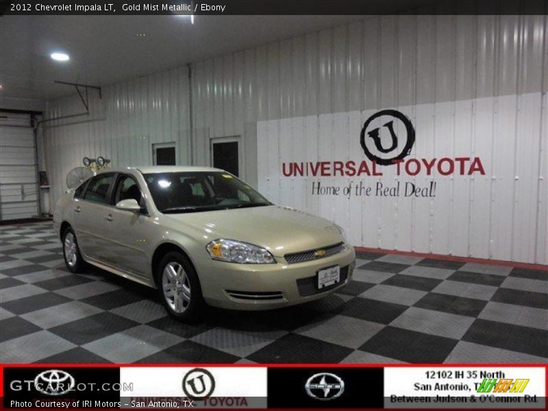 Gold Mist Metallic / Ebony 2012 Chevrolet Impala LT