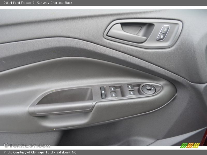 Sunset / Charcoal Black 2014 Ford Escape S