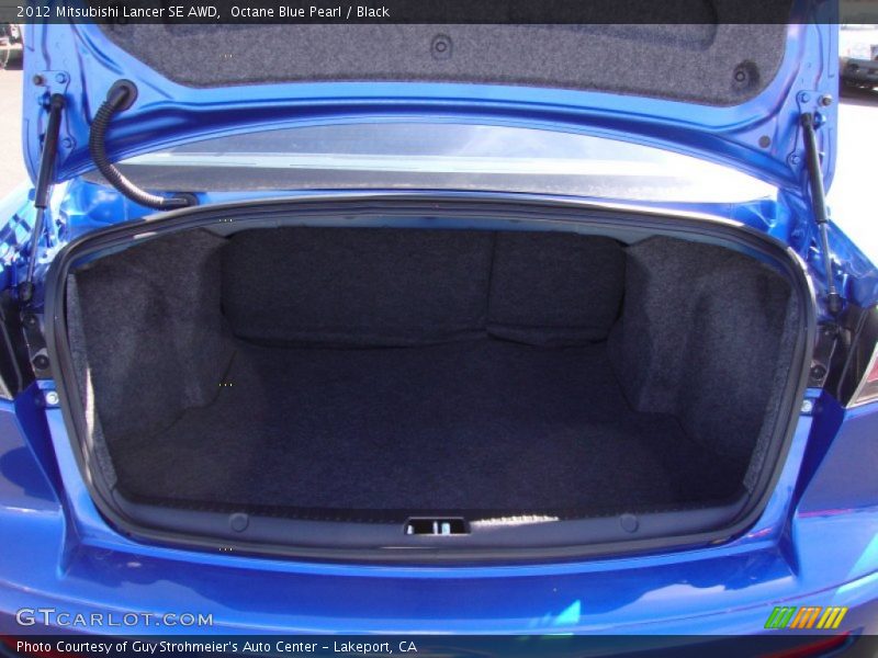 Octane Blue Pearl / Black 2012 Mitsubishi Lancer SE AWD