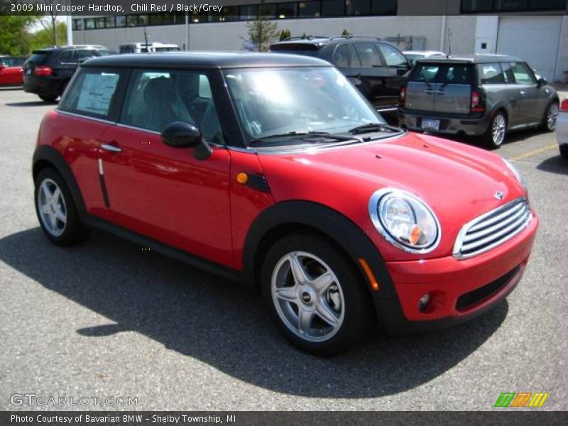 Chili Red / Black/Grey 2009 Mini Cooper Hardtop