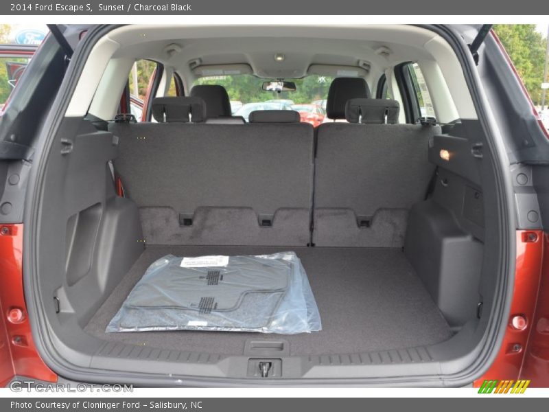 Sunset / Charcoal Black 2014 Ford Escape S