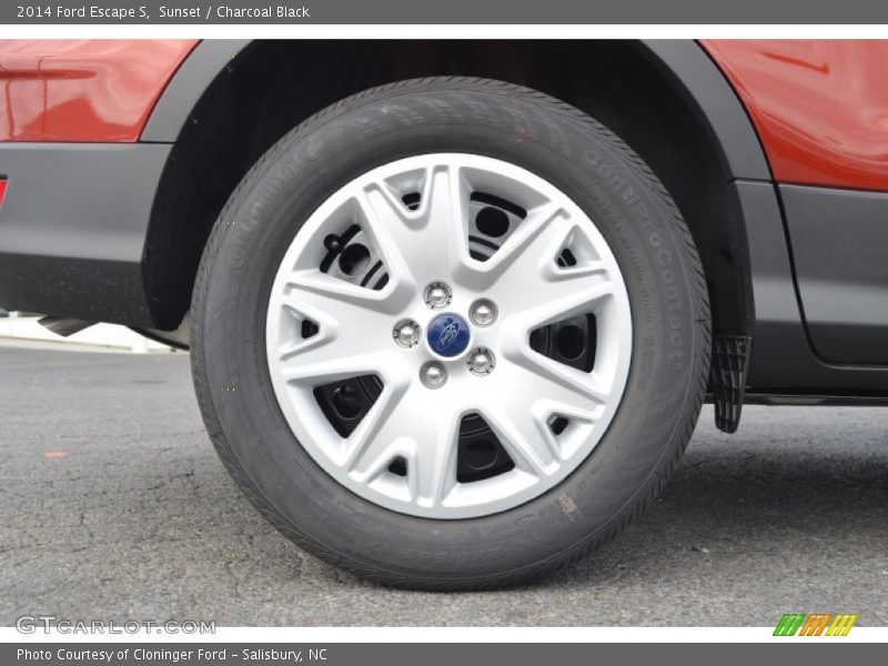 Sunset / Charcoal Black 2014 Ford Escape S