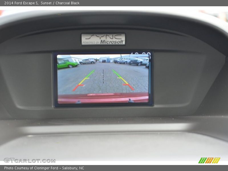 Sunset / Charcoal Black 2014 Ford Escape S
