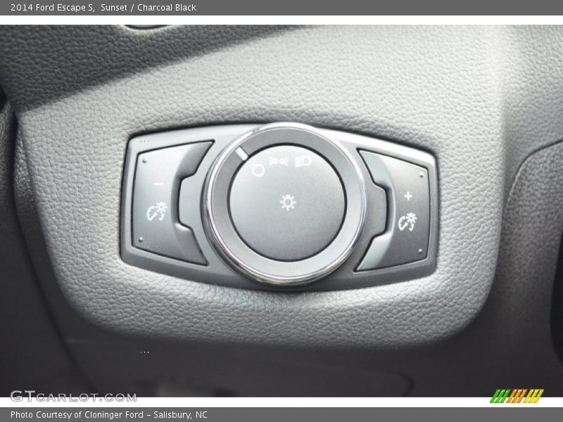 Sunset / Charcoal Black 2014 Ford Escape S