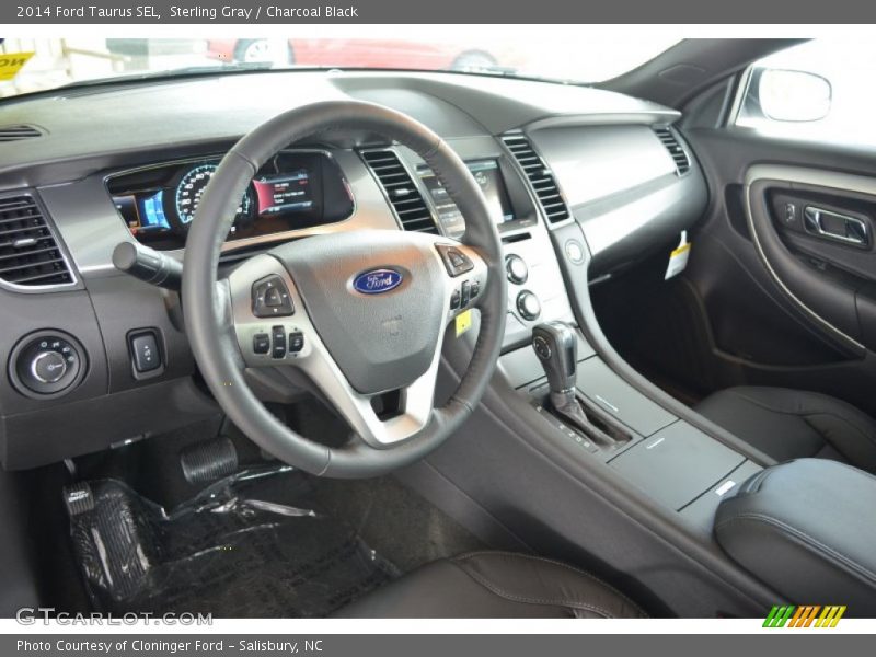 Sterling Gray / Charcoal Black 2014 Ford Taurus SEL