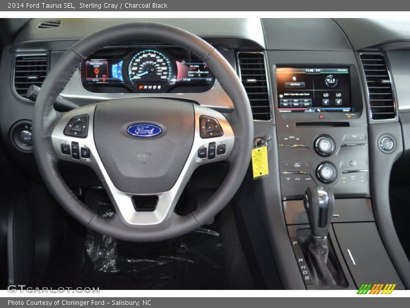 Sterling Gray / Charcoal Black 2014 Ford Taurus SEL