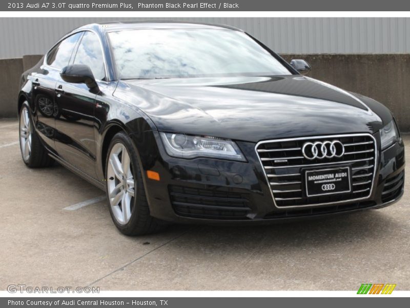 Phantom Black Pearl Effect / Black 2013 Audi A7 3.0T quattro Premium Plus