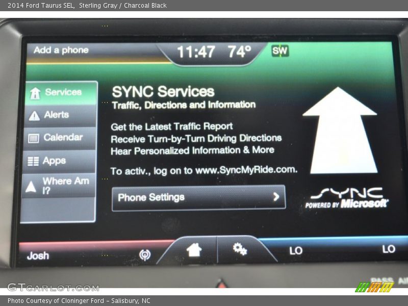 Sterling Gray / Charcoal Black 2014 Ford Taurus SEL