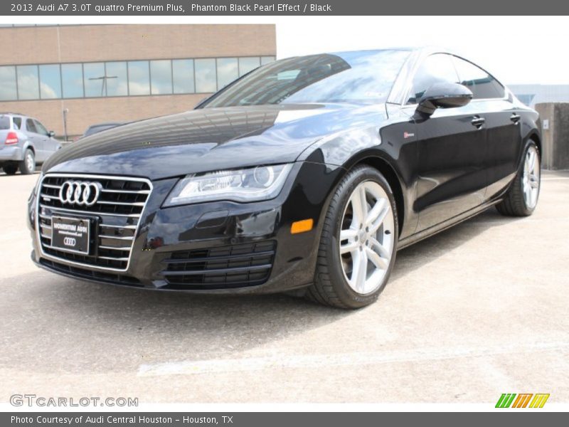 Phantom Black Pearl Effect / Black 2013 Audi A7 3.0T quattro Premium Plus