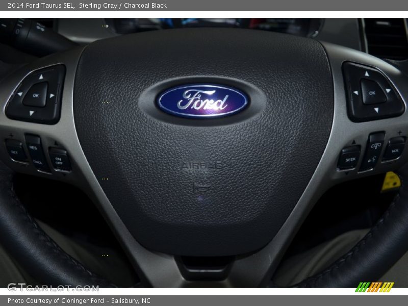 Sterling Gray / Charcoal Black 2014 Ford Taurus SEL