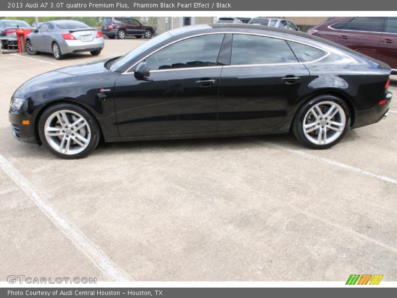 Phantom Black Pearl Effect / Black 2013 Audi A7 3.0T quattro Premium Plus