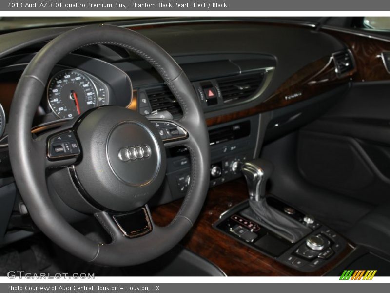 Phantom Black Pearl Effect / Black 2013 Audi A7 3.0T quattro Premium Plus