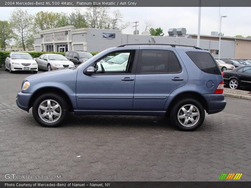 Platinum Blue Metallic / Ash Grey 2004 Mercedes-Benz ML 500 4Matic