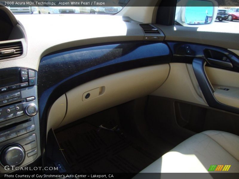 Aspen White Pearl / Taupe 2008 Acura MDX Technology