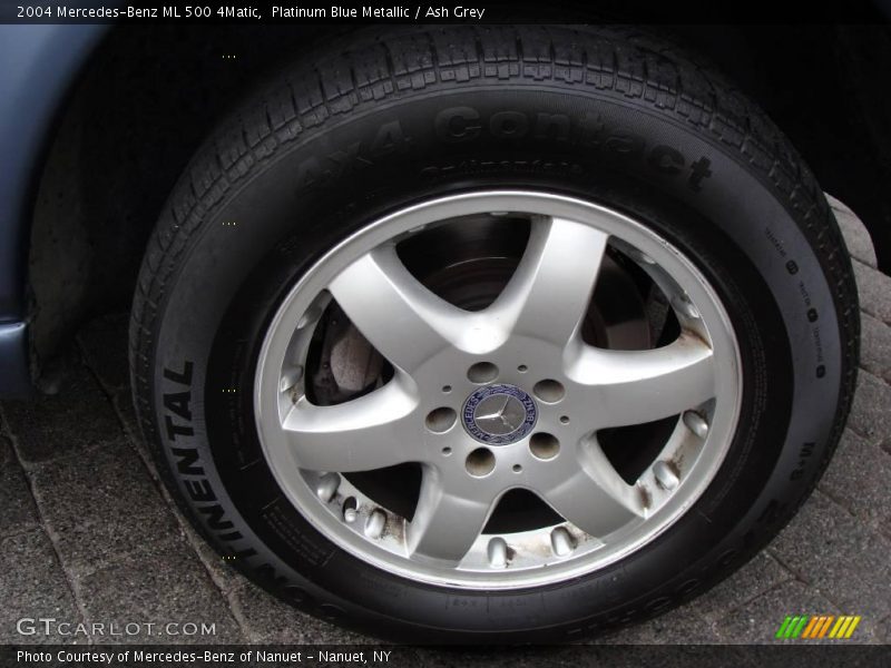 Platinum Blue Metallic / Ash Grey 2004 Mercedes-Benz ML 500 4Matic