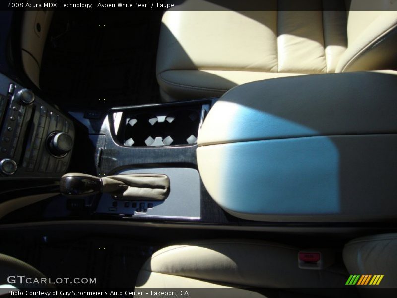 Aspen White Pearl / Taupe 2008 Acura MDX Technology
