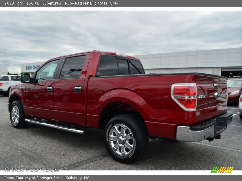 Ruby Red Metallic / Steel Gray 2013 Ford F150 XLT SuperCrew