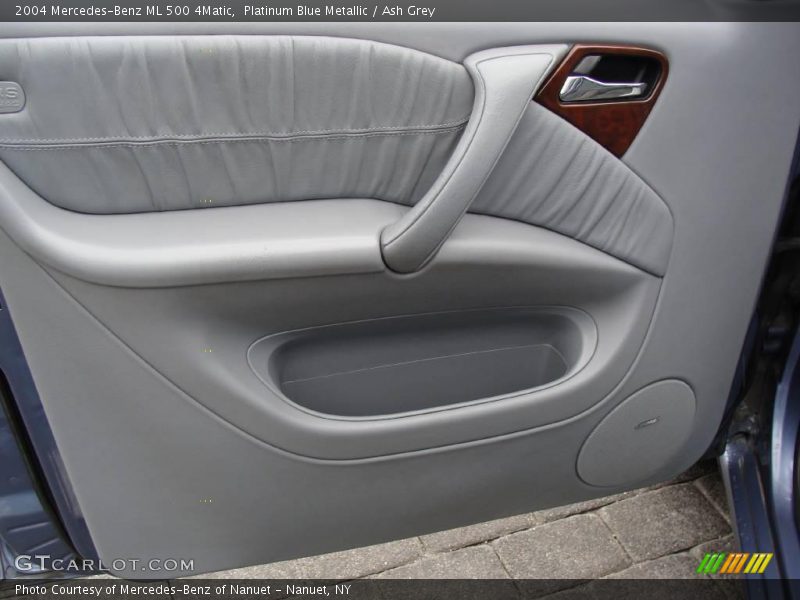 Platinum Blue Metallic / Ash Grey 2004 Mercedes-Benz ML 500 4Matic