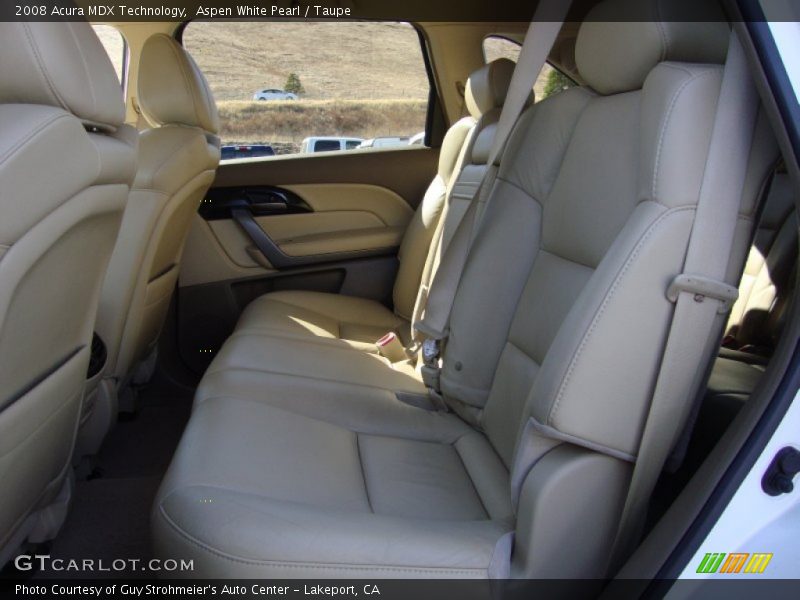 Aspen White Pearl / Taupe 2008 Acura MDX Technology