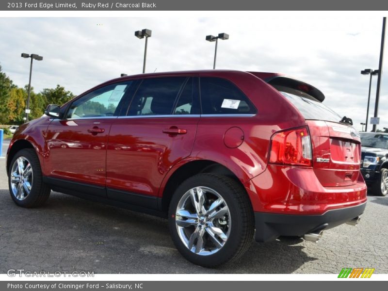 Ruby Red / Charcoal Black 2013 Ford Edge Limited