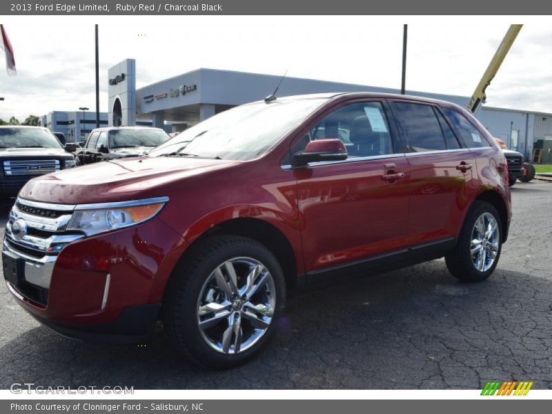 Ruby Red / Charcoal Black 2013 Ford Edge Limited