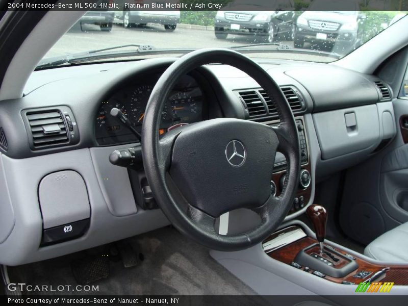 Platinum Blue Metallic / Ash Grey 2004 Mercedes-Benz ML 500 4Matic