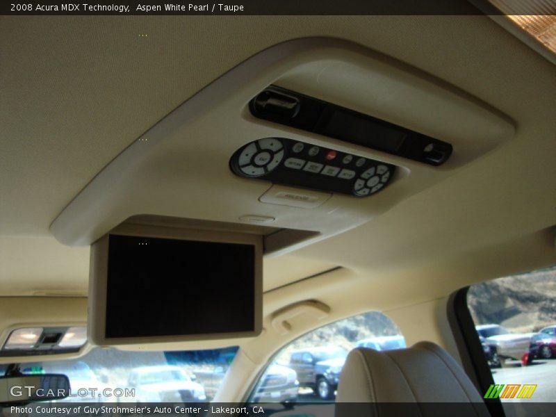 Aspen White Pearl / Taupe 2008 Acura MDX Technology