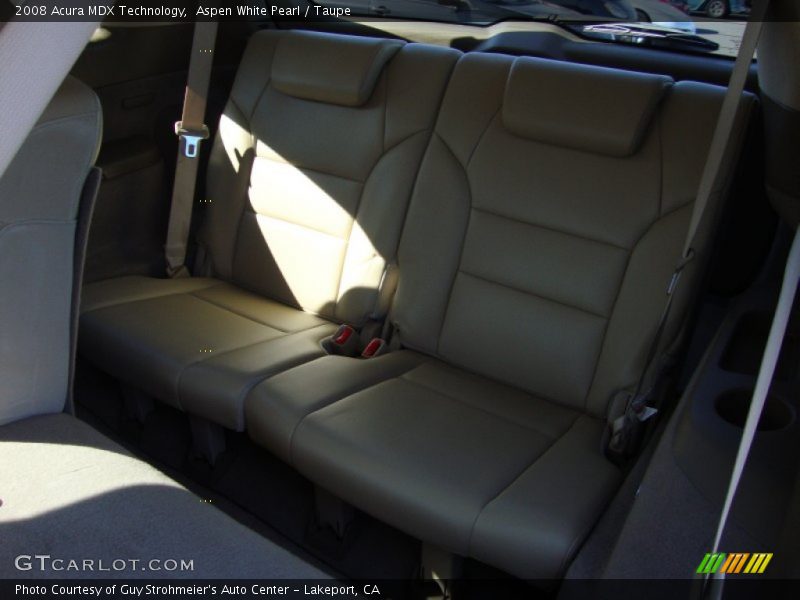 Aspen White Pearl / Taupe 2008 Acura MDX Technology