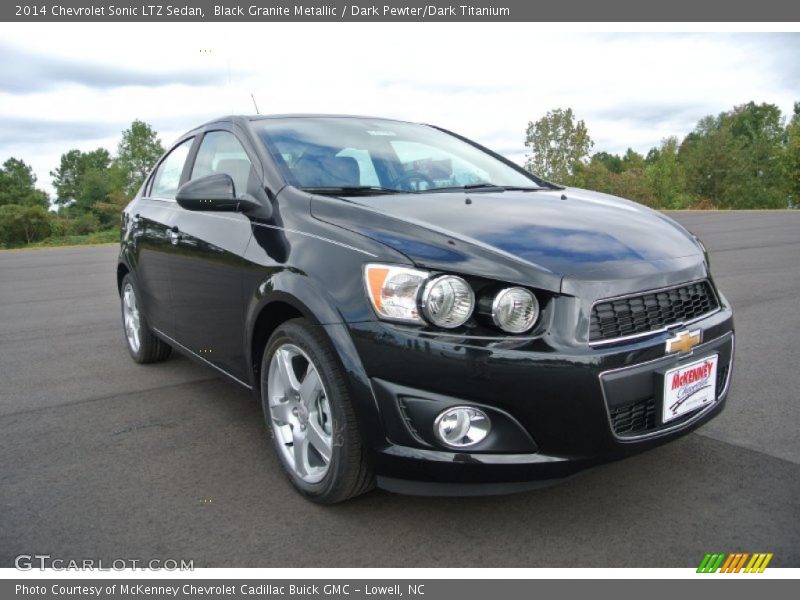 Black Granite Metallic / Dark Pewter/Dark Titanium 2014 Chevrolet Sonic LTZ Sedan