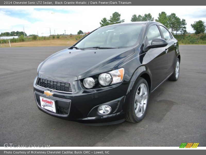Black Granite Metallic / Dark Pewter/Dark Titanium 2014 Chevrolet Sonic LTZ Sedan