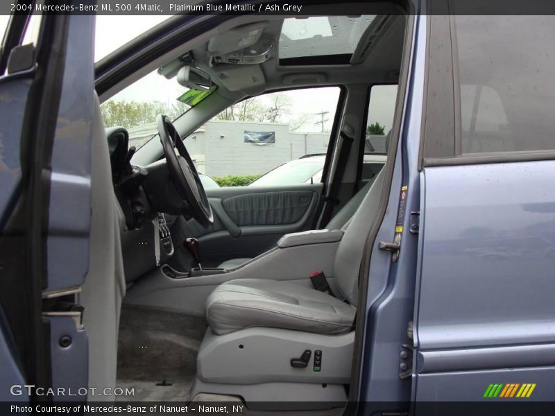 Platinum Blue Metallic / Ash Grey 2004 Mercedes-Benz ML 500 4Matic