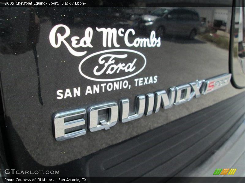 Black / Ebony 2009 Chevrolet Equinox Sport
