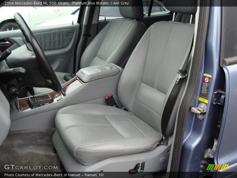 Platinum Blue Metallic / Ash Grey 2004 Mercedes-Benz ML 500 4Matic