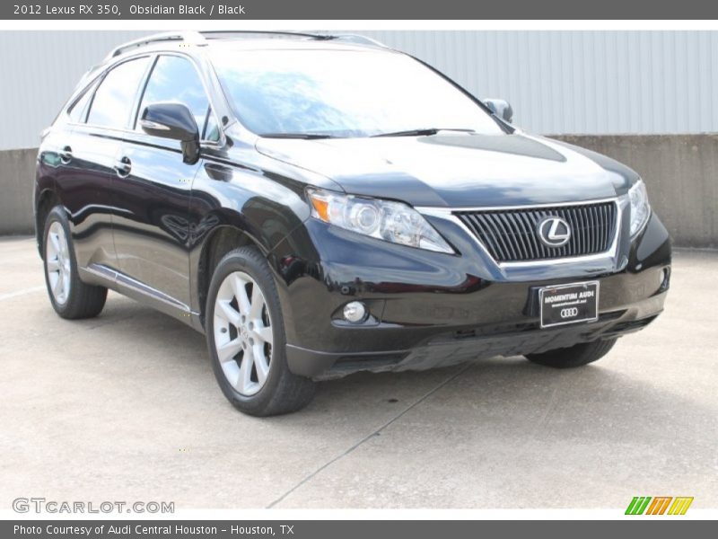 Obsidian Black / Black 2012 Lexus RX 350