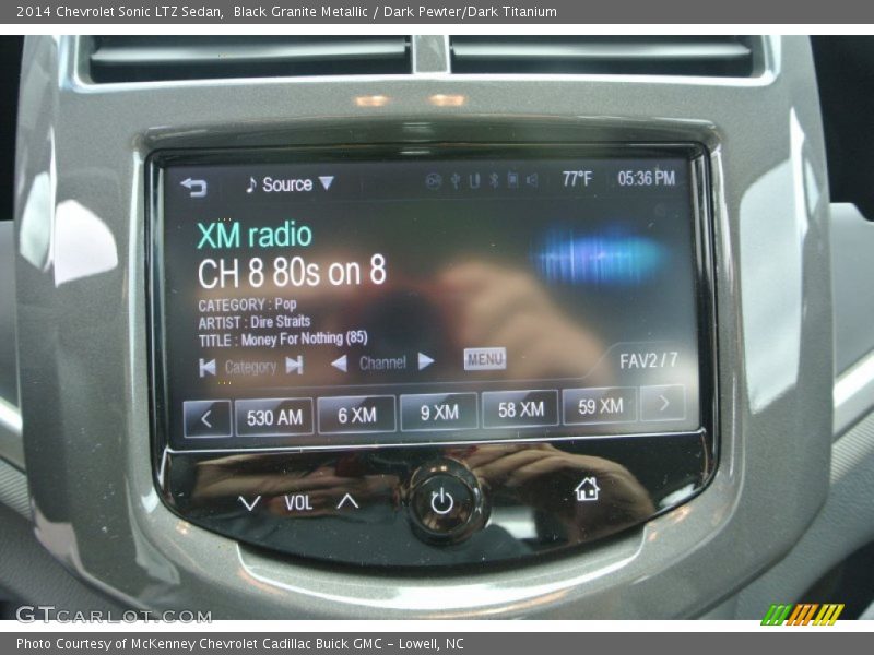 Controls of 2014 Sonic LTZ Sedan