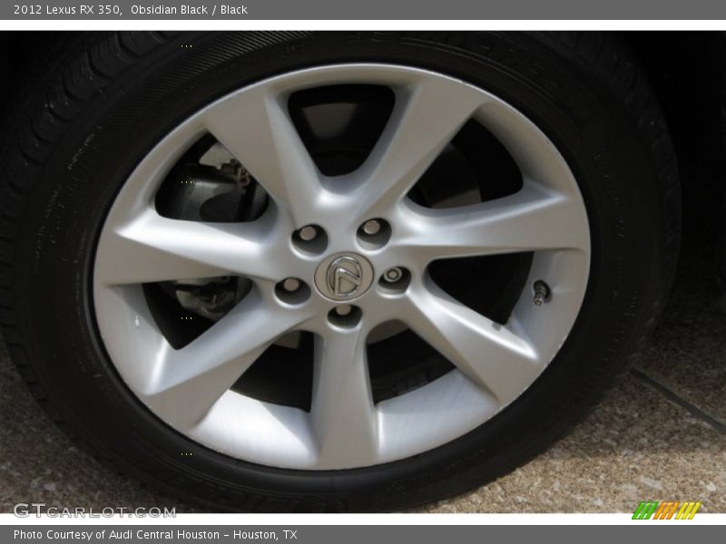 Obsidian Black / Black 2012 Lexus RX 350