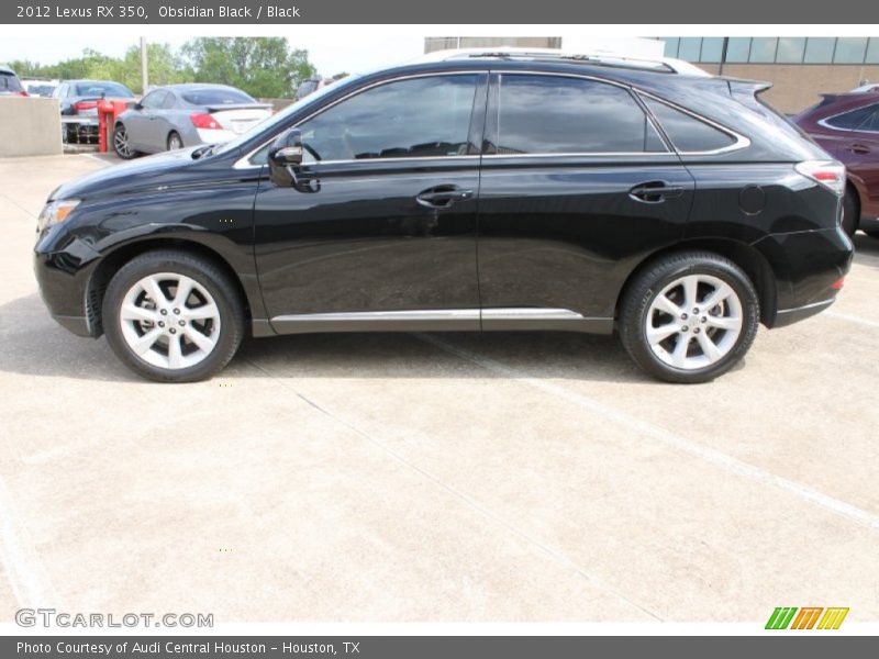 Obsidian Black / Black 2012 Lexus RX 350