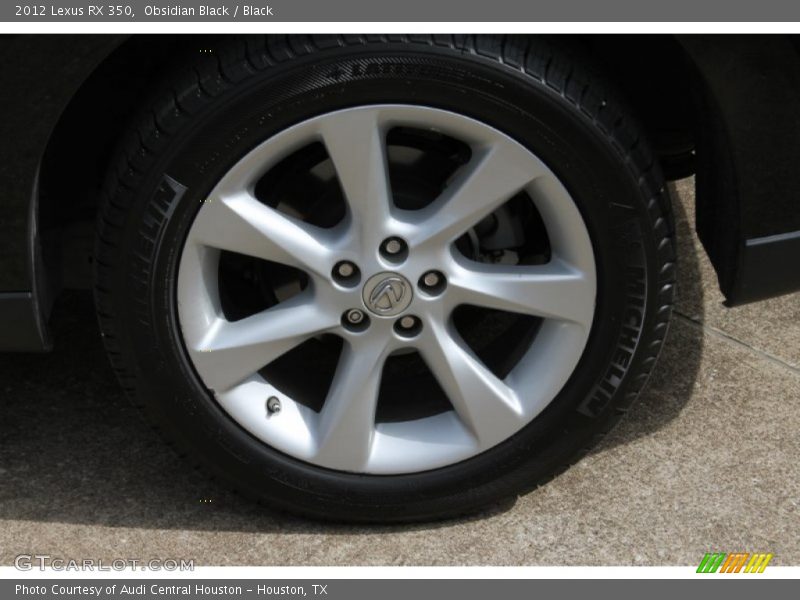 Obsidian Black / Black 2012 Lexus RX 350