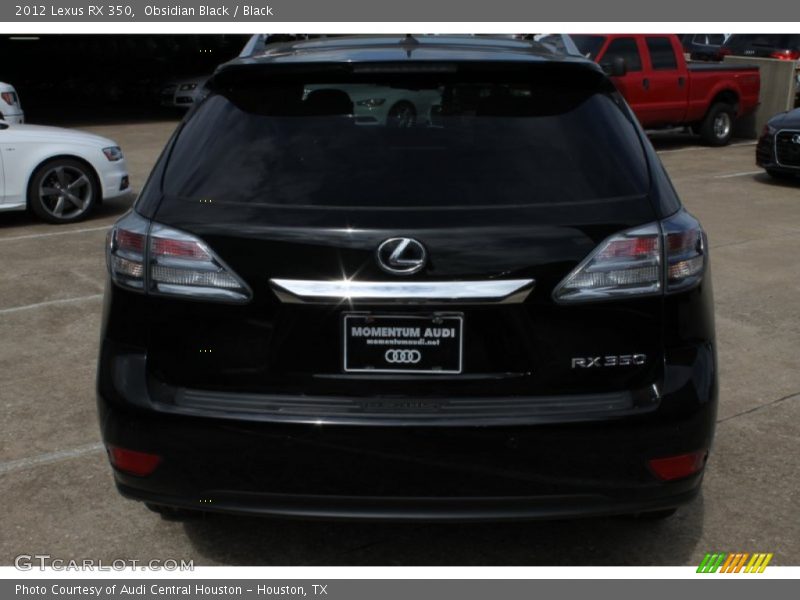 Obsidian Black / Black 2012 Lexus RX 350