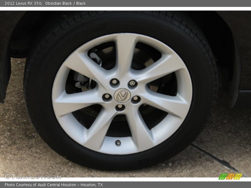 Obsidian Black / Black 2012 Lexus RX 350