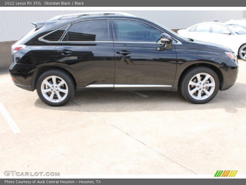 Obsidian Black / Black 2012 Lexus RX 350