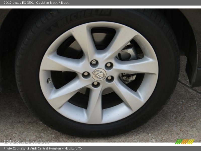 Obsidian Black / Black 2012 Lexus RX 350