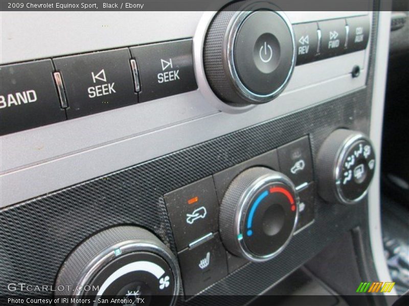 Controls of 2009 Equinox Sport