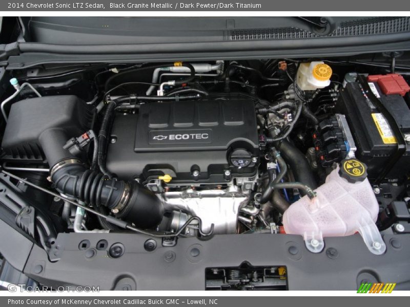  2014 Sonic LTZ Sedan Engine - 1.4 Liter Turbocharged DOHC 16-Valve ECOTEC 4 Cylinder