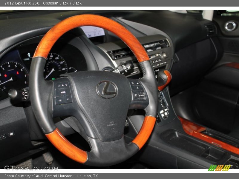 Obsidian Black / Black 2012 Lexus RX 350