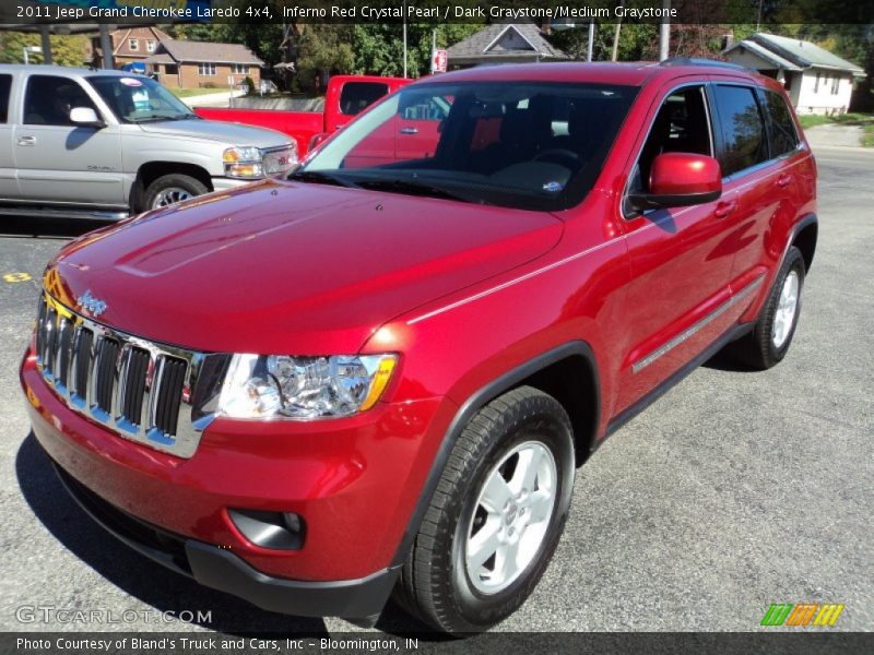 Inferno Red Crystal Pearl / Dark Graystone/Medium Graystone 2011 Jeep Grand Cherokee Laredo 4x4