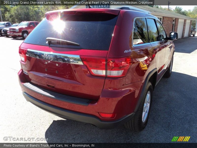 Inferno Red Crystal Pearl / Dark Graystone/Medium Graystone 2011 Jeep Grand Cherokee Laredo 4x4