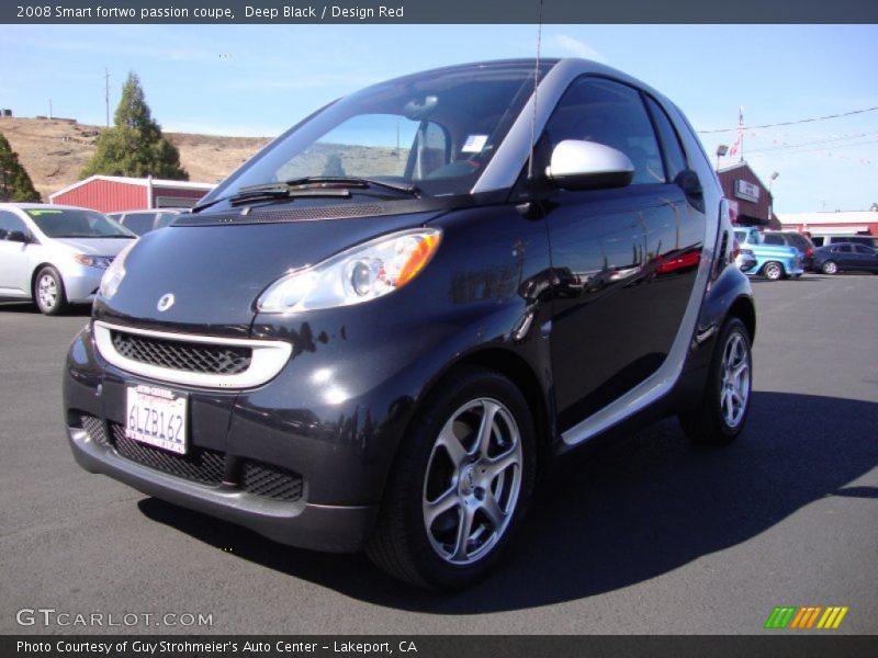 Deep Black / Design Red 2008 Smart fortwo passion coupe